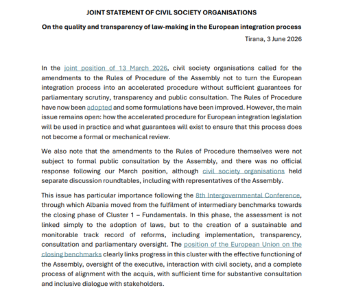 Joint statement